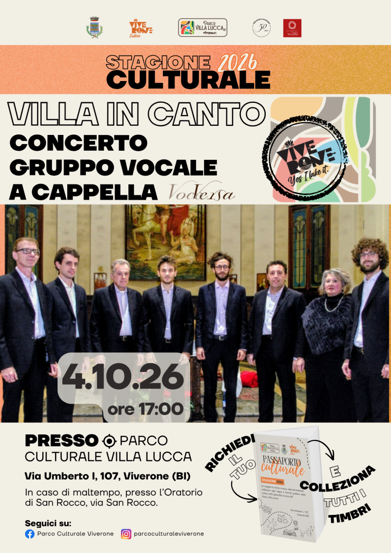 Concerto coro a cappella - Viverone - 4 ottobre 2026